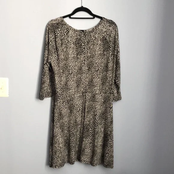 ⭕️ PRICE FIRM NEW MICHAEL Michael Kors 0X Black and White Print Cutouts Dress - Picture 8 of 8